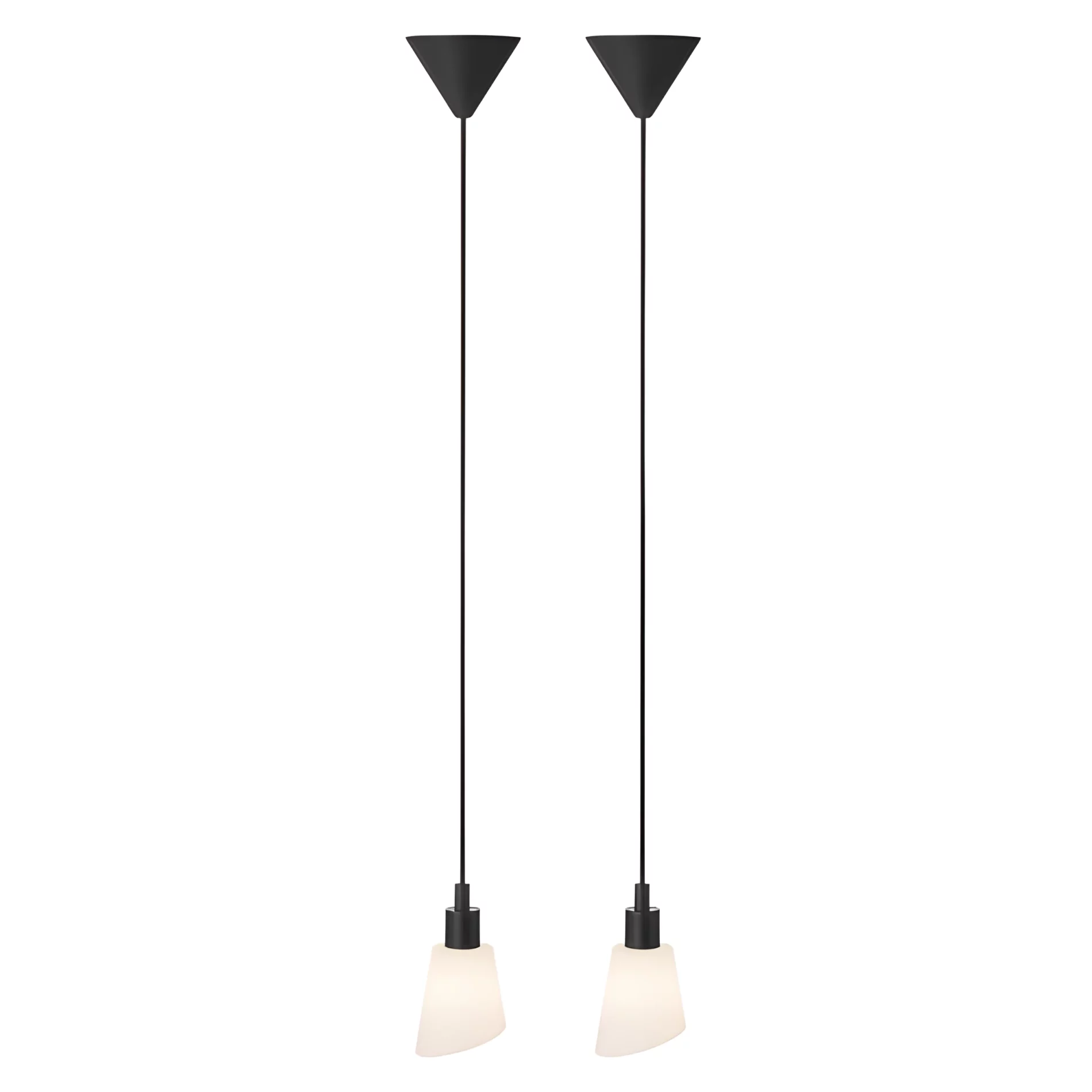 Komplet lamp wiszących Molli - 2 szt, skośne klosze, do kuchni, do sypialni