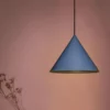 Wisząca lampa Konko Light w kolorze niebieskim o średnicy 30 cm