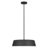 Lampa Asher płaska czarna nad stół