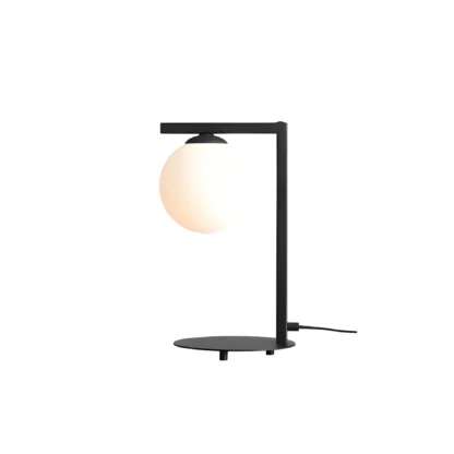 Lampa biurkowa Zac na kominek w salonie