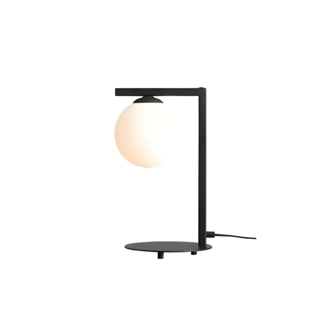 Lampa biurkowa Zac na kominek w salonie