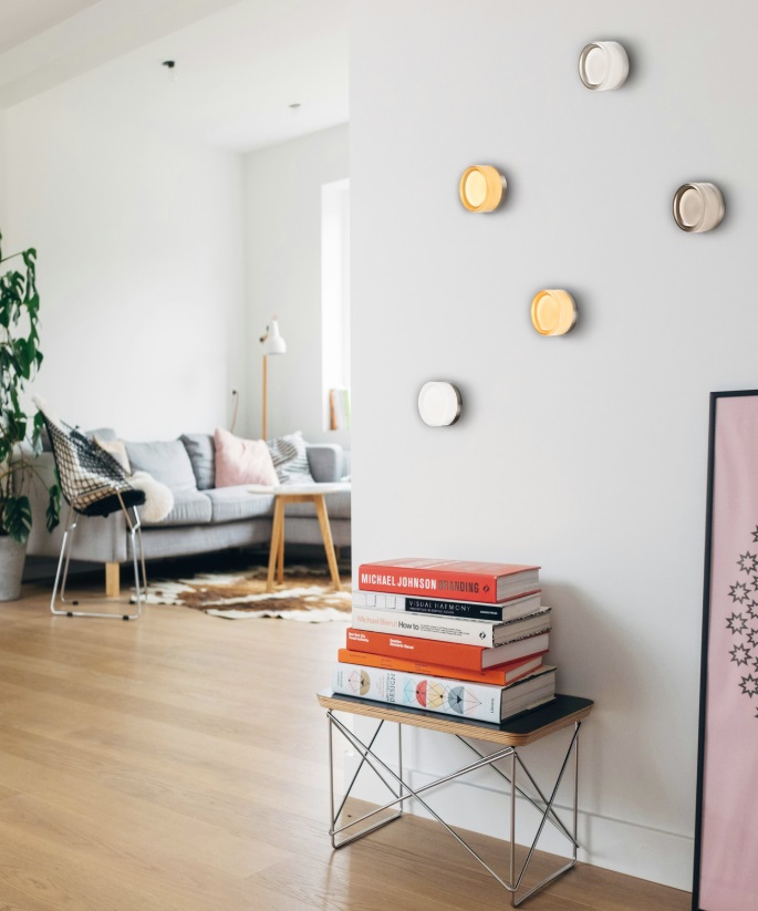 Lampa LED Candy 13,5 cm w kolorze złotym – do montażu na ścianę i sufit