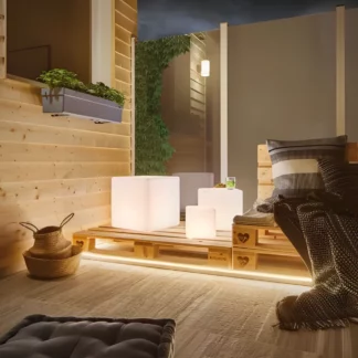 Lampa ogrodowa Cube M na taras