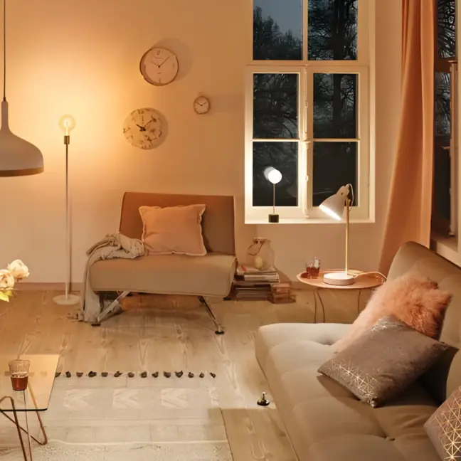 Lampa podłogowa Neordic Nordin do salonu