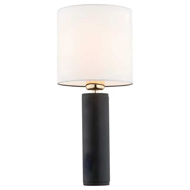 Lampa stołowa Almada na kominek w salonie