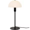 Lampa na komodę Ellen - czarna podstawa, do sypialni i salonu