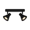 Lampa sufitowa Eik - Nordlux - czarna, praktyczne oświetlenie do przedpokoju
