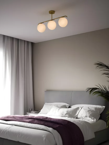 Lampa sufitowa Grant do minimalistycznej sypialni