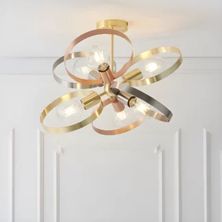 Lampa sufitowa Hoop do pokoju dziennego