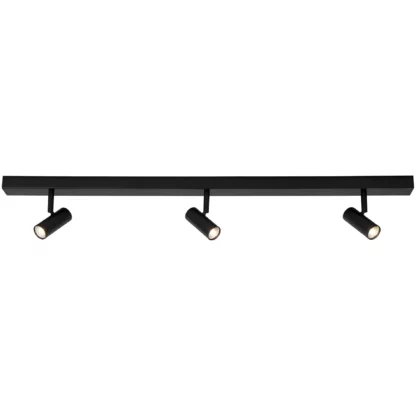 Lampa sufitowa nowoczesna Omari 3 - czarna, 3-stopniowy ściemniacz