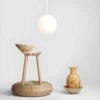 Lampa wisząca Bosso - 1 kula 30cm, biała