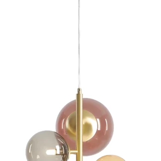 Lampa wisząca Bloom 4 - Aldex - wielokolorowa, do nowoczesnego salonu i sypialni