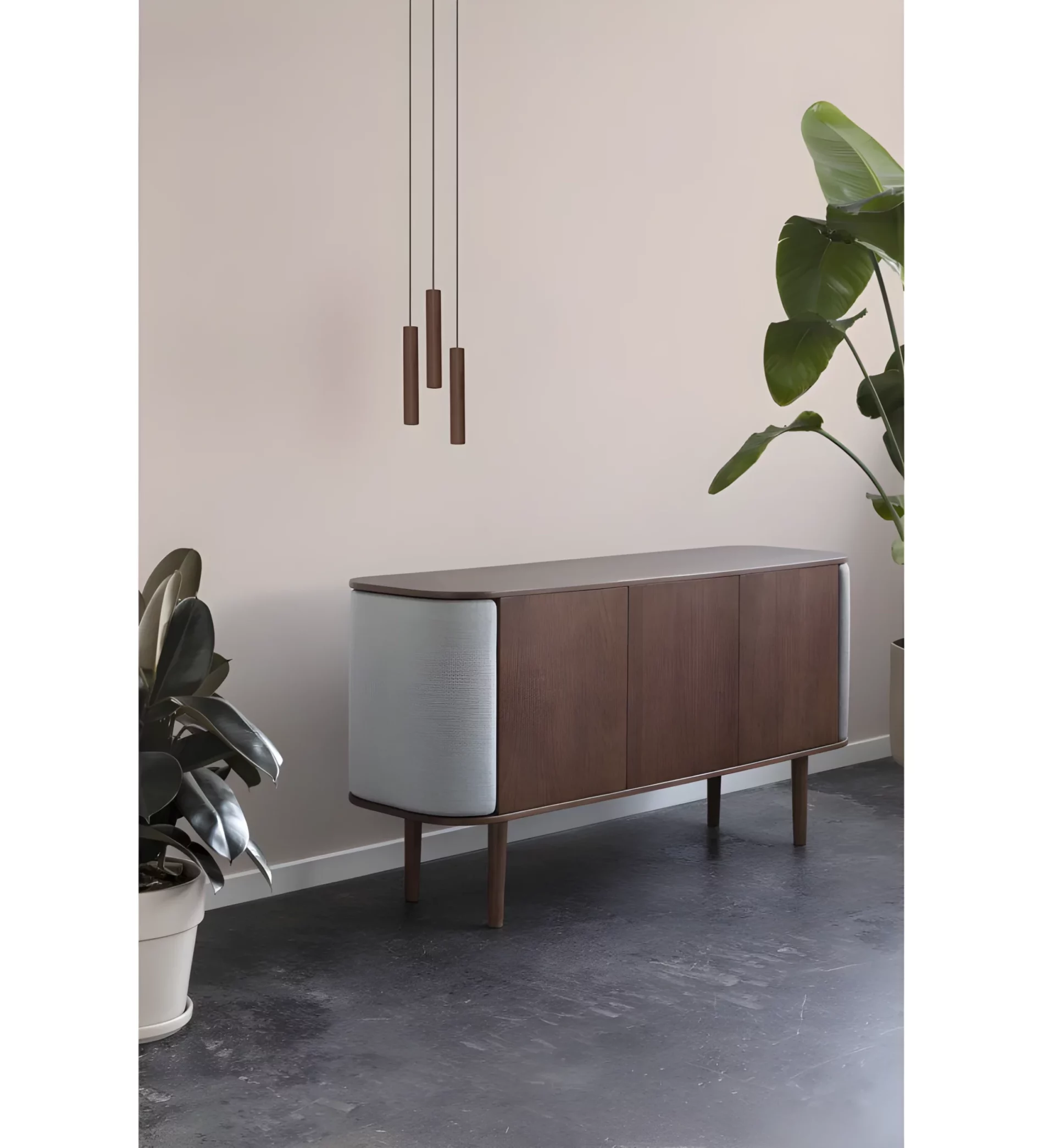 Lampa wisząca Chimes Cluster nad szafkę w salonie