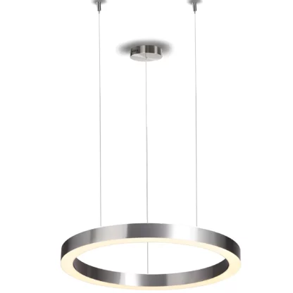 Lampa wisząca Circle nad stolik w salonie