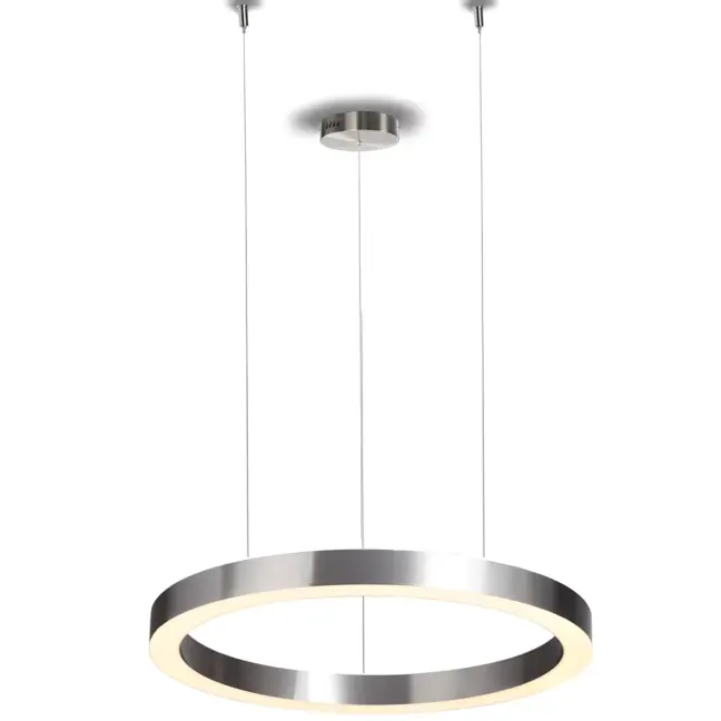 Lampa wisząca Circle nad stolik w salonie