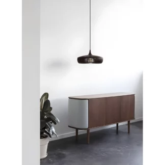 Lampa wisząca Clava Dine Wood nad komodę w sypialni