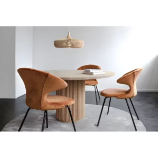 Lampa wisząca Clava Dine Wood nad stół w jadalni