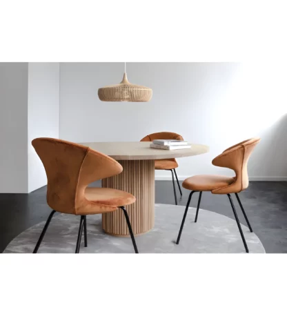 Lampa wisząca Clava Dine Wood nad stół w jadalni
