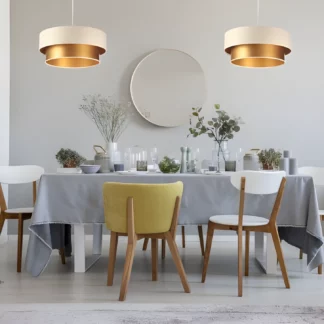 Lampa wisząca Duo do pięknej sypialni lub jadalni