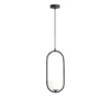 Lampa wisząca Elli 1 - Aldex - czarna, do jadalni, do sypialni