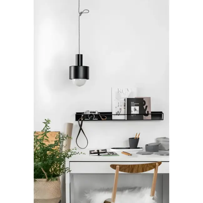 Lampa wisząca Enkel nad biurko w gabinecie