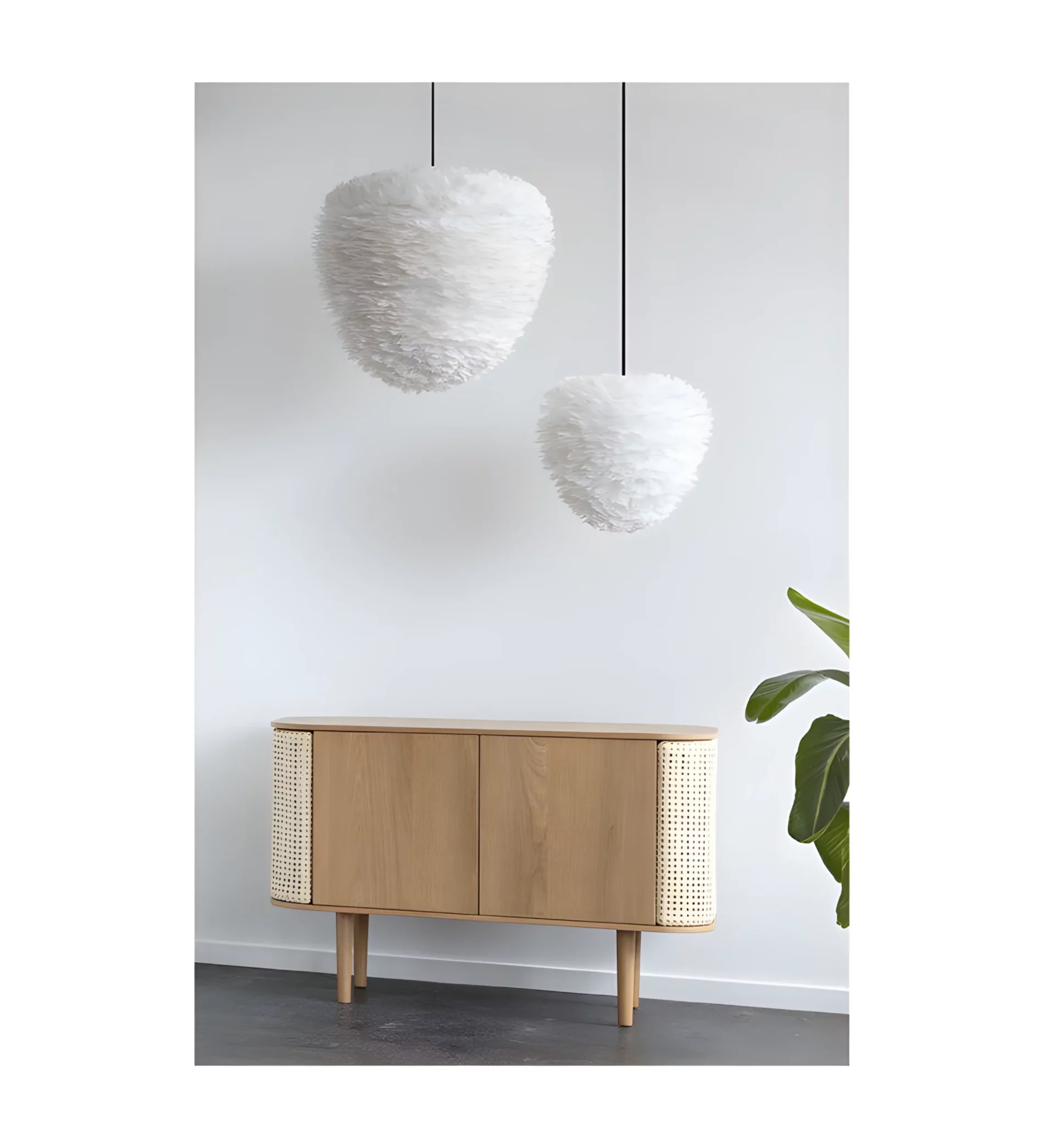 Lampa wisząca Eos Evia L do jasnego salonu