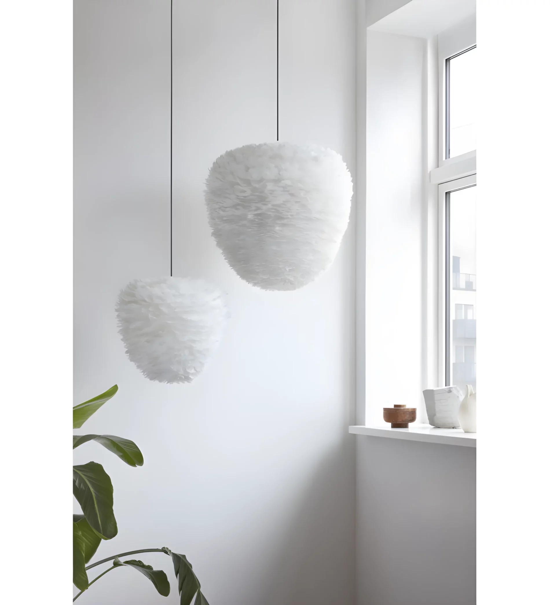 Lampa wisząca Eos Evia Medium nad strefę relaksu