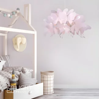 Lampa wisząca Farfalla do dziewczęcego pokoju - biała