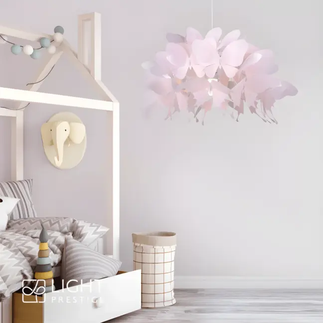 Lampa wisząca Farfalla do dziewczęcego pokoju - biała