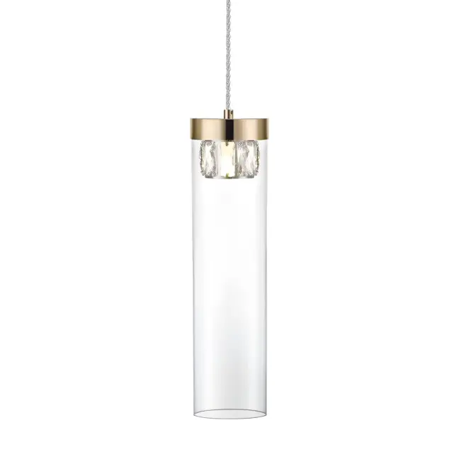 Lampa wisząca Gem nad stolik w salonie