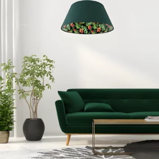 Lampa wisząca Jungle nad sofę w salonie