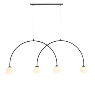 Lampa wisząca Lea 4 L - Artera & Ardant - nad duży stół w jadalni