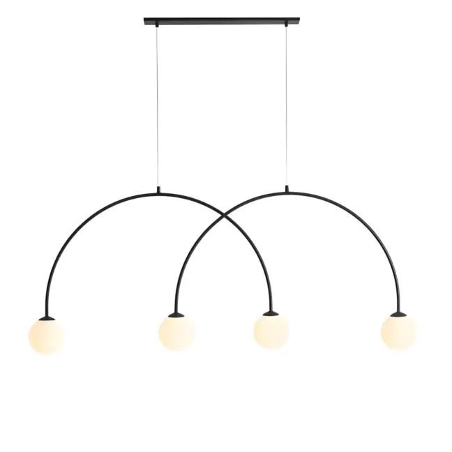Lampa wisząca Lea 4 L - Artera & Ardant - nad duży stół w jadalni