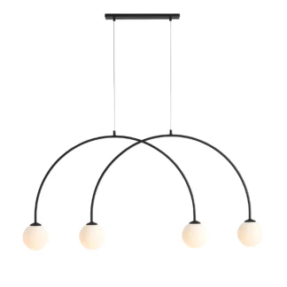 Lampa wisząca Lea 4 S - Artera & Ardant - do eleganckiego salonu i jadalni