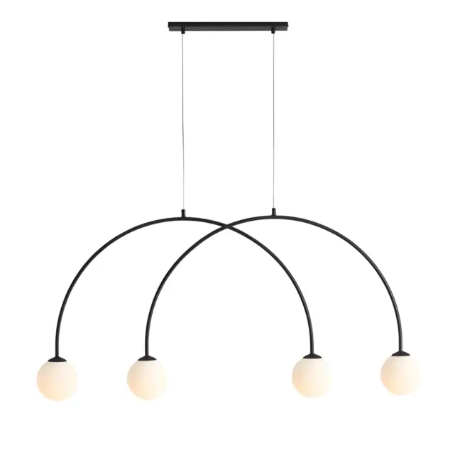 Lampa wisząca Lea 4 S - Artera & Ardant - do eleganckiego salonu i jadalni