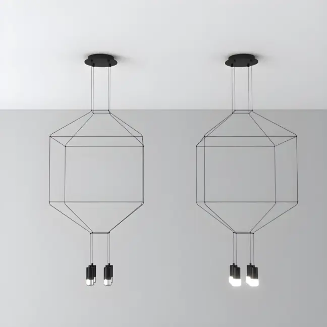 Lampa wisząca Linea do nowoczesnego salonu