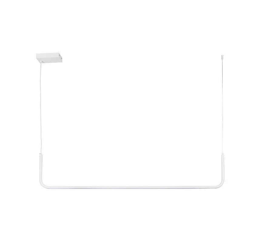 Lampa wisząca Minima LED 120 cm szara – nowoczesna podłużna forma