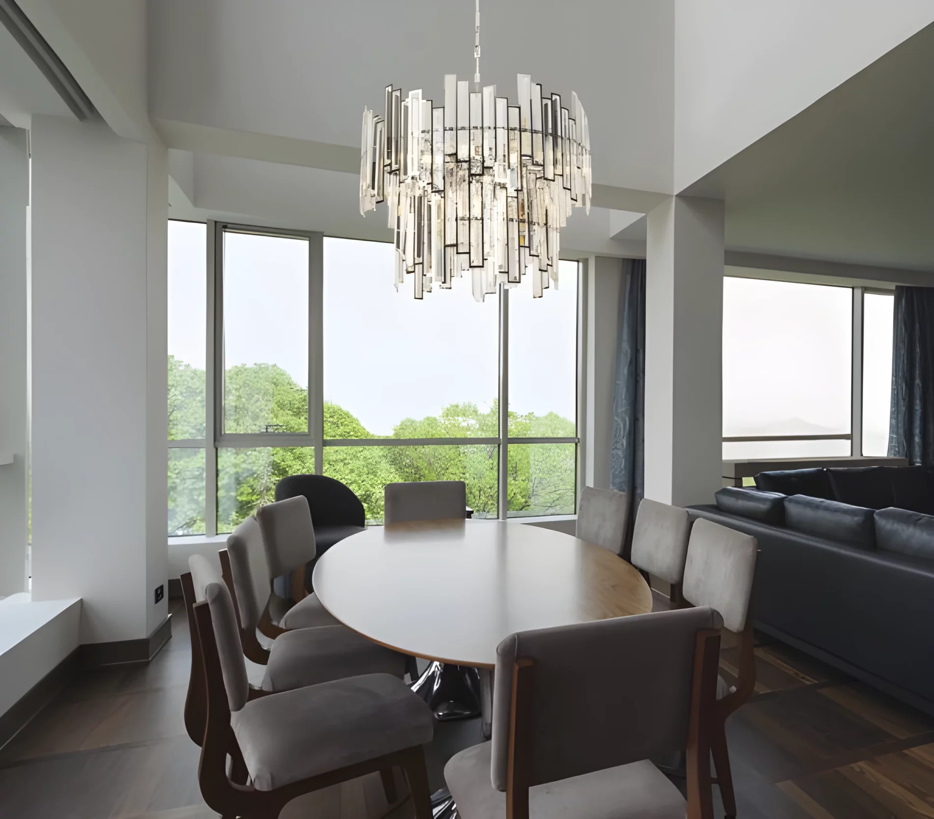 Lampa wisząca Nemo do dużego salonu