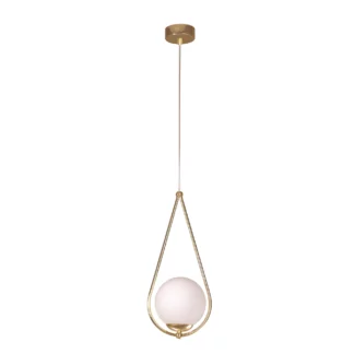 Lampa wisząca Neve nad stolik w salonie