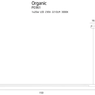 Lampa wisząca Organic do nowoczesnego salonu