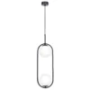 Lampa wisząca Parva - 2 szklane klosze K-5101