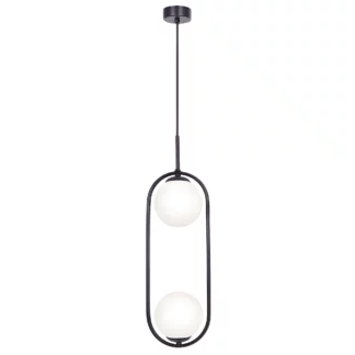 Lampa wisząca Parva - 2 szklane klosze K-5101