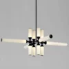 Lampa wiszaca Quadro 12 nad stołem w jadalni