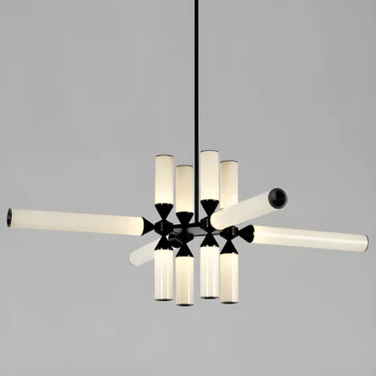 Lampa wiszaca Quadro 12 nad stołem w jadalni