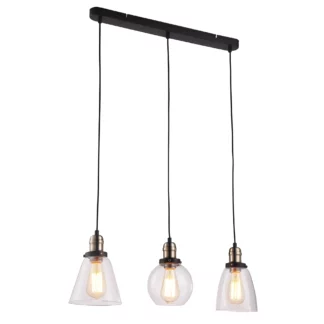 Lampa wisząca Samanta - kolor transparentny, Czarny - K-8036A-3