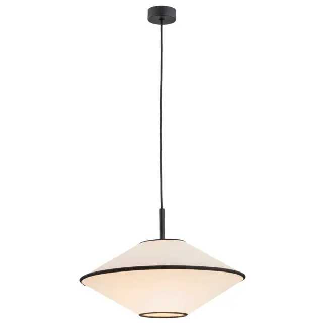 Lampa wisząca Troy jako doświetlenie stolika w salonie