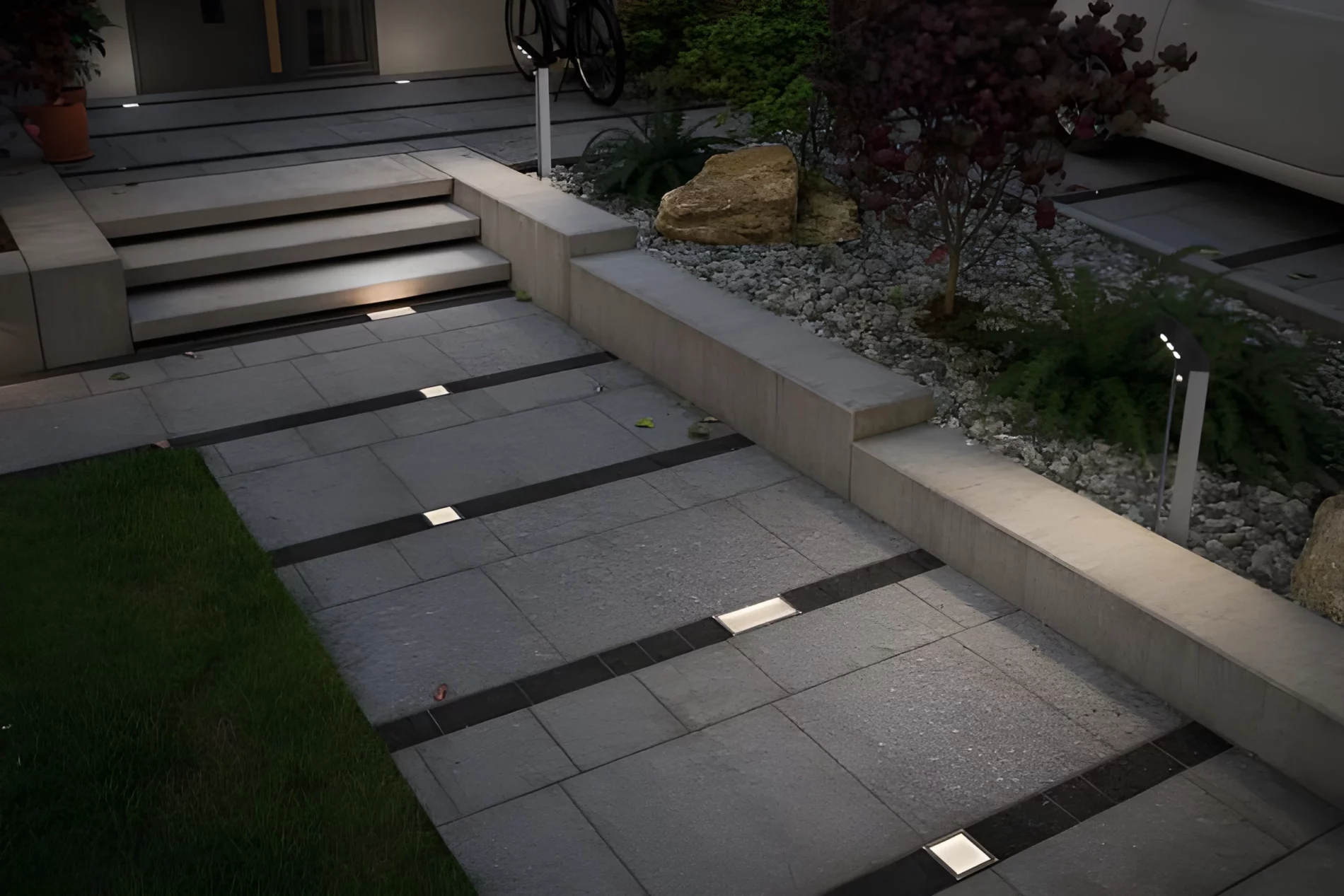 Lampa wpuszczana Solar Box - oświetlenie podjazdu, IP67