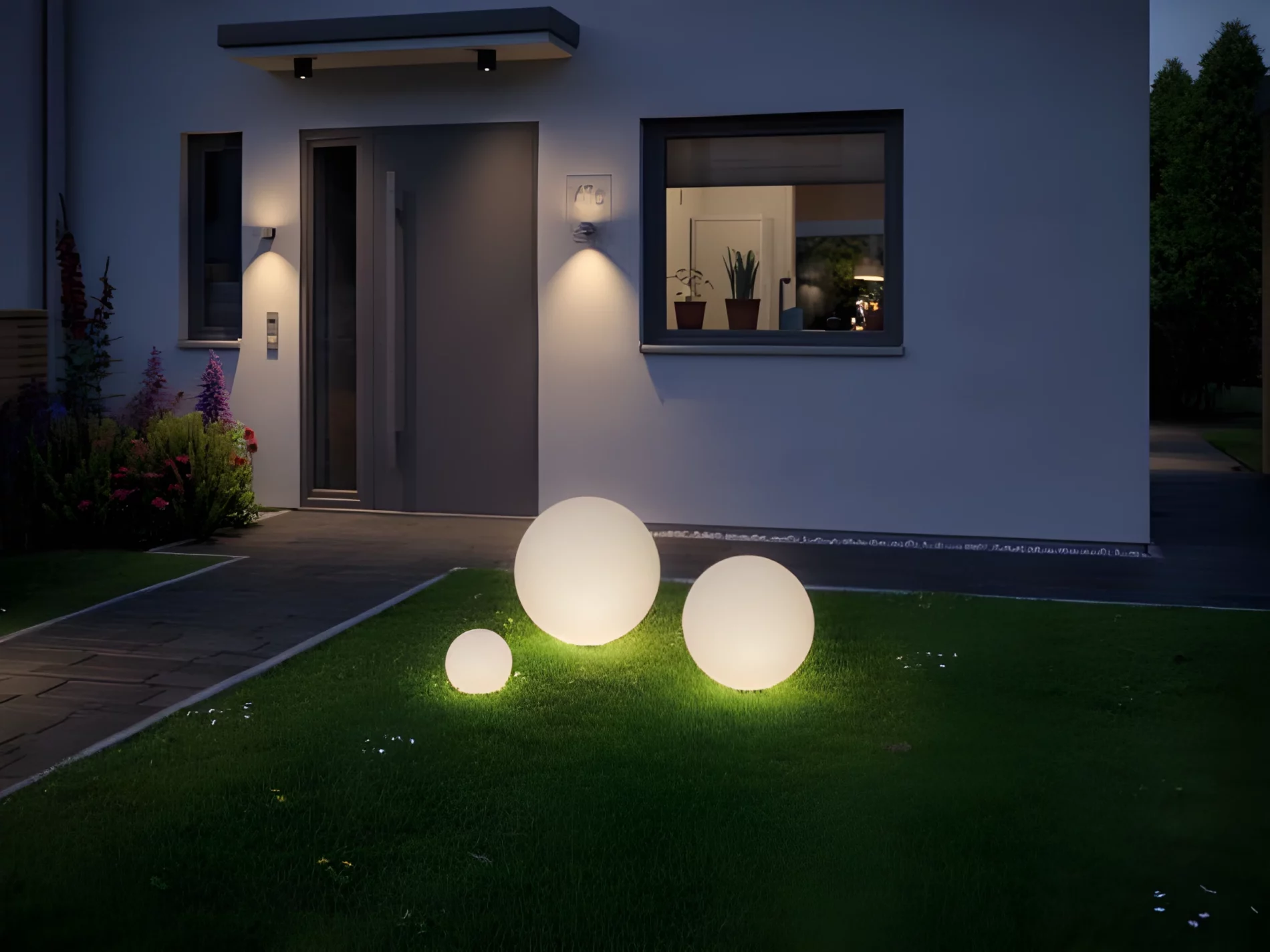 Lampa zewnętrzna Globe Plug&Shine do ogrodu