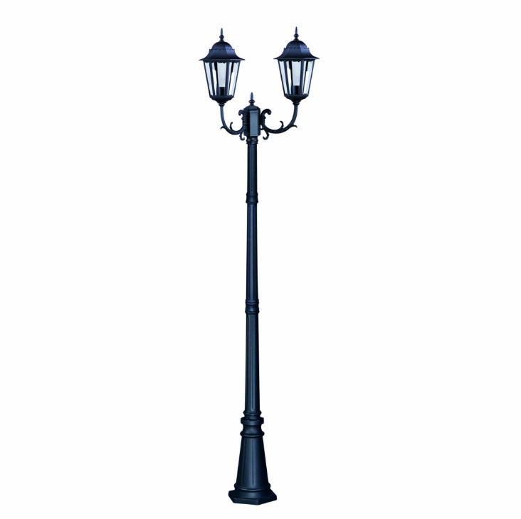 Latarnia ogrodowa Lozana z dwoma kloszami E27 – 243 cm IP44