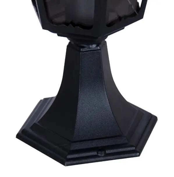 Latarnia ogrodowa słupkowa Vasco czarna 51 cm IP44